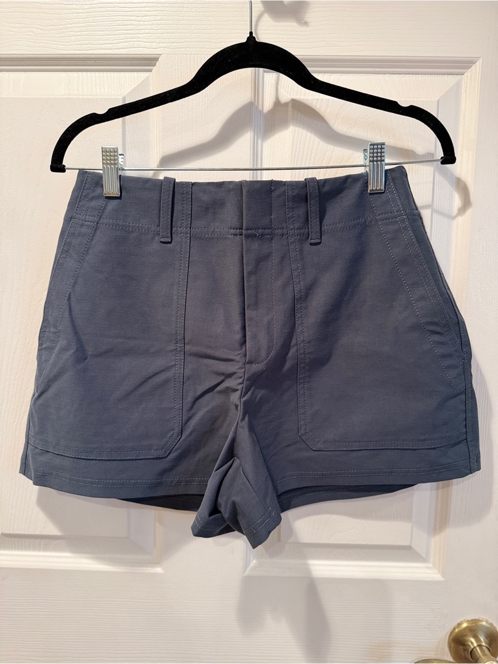Athleta Skyline High Rise Tailored 4" Short in Slate Blue